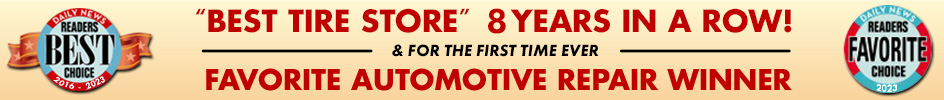 Voted Best Tire Store Banner